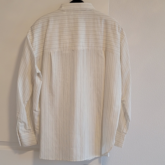 New) VINCE Antique Stripe Button DownStyle # V757712563 Size M - Picture 6 of 16